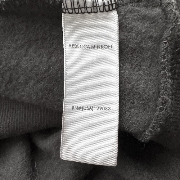 Rebecca Minkoff Rebel Print Pullover Black Sweatshirt - Picture 7 of 8